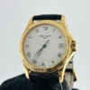 Patek Philippe Calatrava White / Roman Numerals Dial on Leather Band Ref 5117R - Image 3