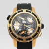 Tiffany & Co. Tri-Retrograde Black / Rose Dial on Leather Band Ref T-57