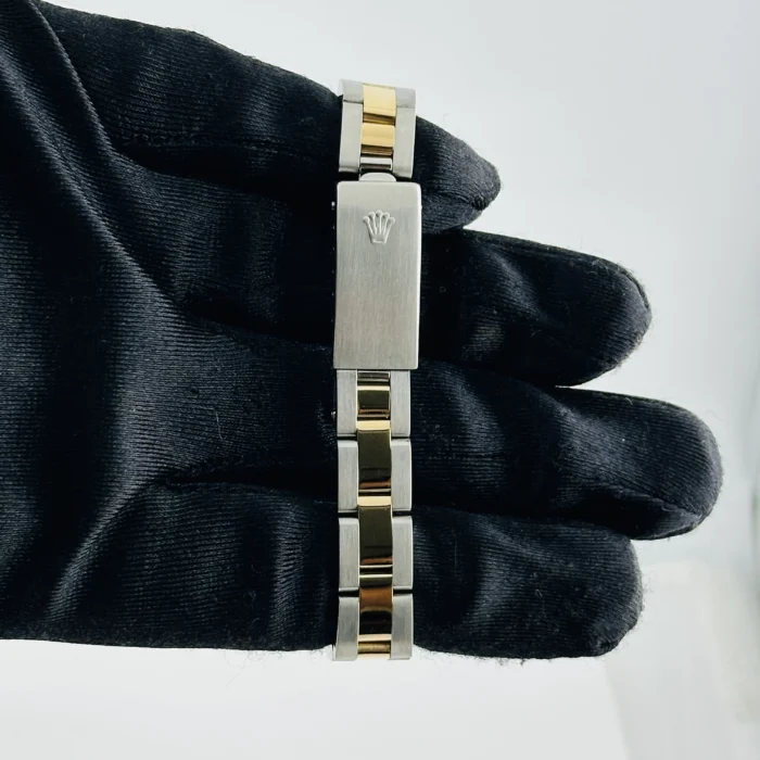 Rolex Oyster Perpetual Champagne Stick Dial on Oyster Bracelet Ref. 67193 - Image 4