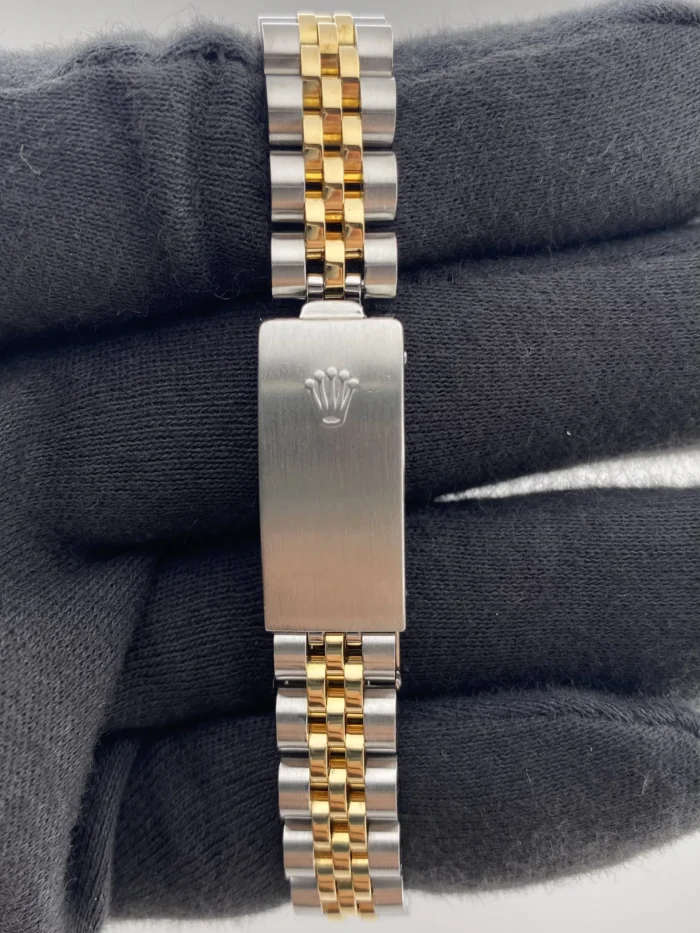 Rolex Oyster Perpetual Date Champagne Stick Dial on D-Link Jubilee Ref. 6917 - Image 4