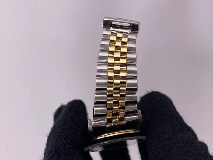Rolex Datejust Champagne Anniversary Diamond Dial Dial on D-Link Jubilee Bracelet Ref. 16233G - Image 5
