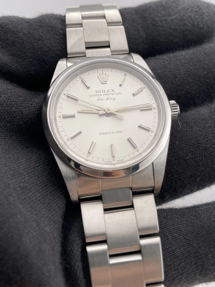 Rolex Air-King Silver Dial on Oyster Bracelet Ref. 14000M - Image 3