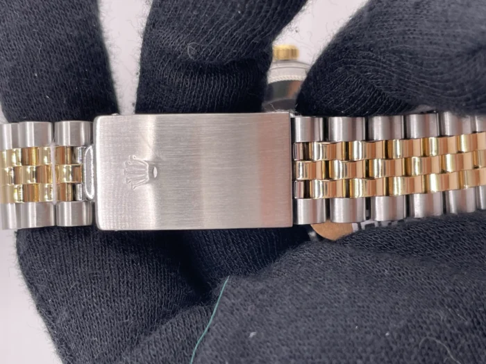 Rolex Datejust Champagne Stick Dial on D-Link Jubilee Bracelet Ref. 16013 - Image 4