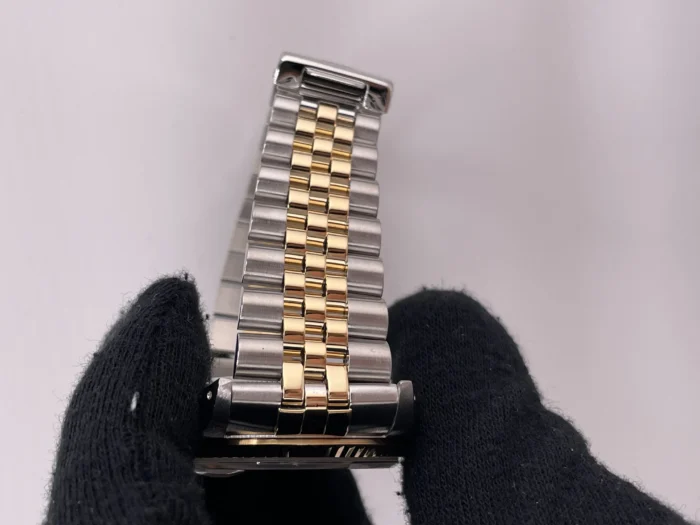 Rolex Datejust Champagne Linen Dial on D-Link Jubilee Bracelet Ref. 16233 - Image 5