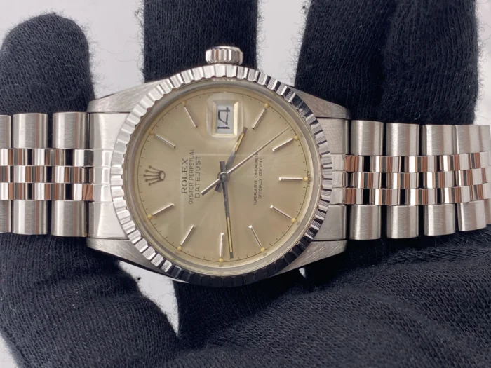Rolex Datejust Silver Stick Dial on Jubilee Ref. 16030 - Image 2