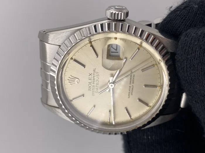 Rolex Datejust Silver Stick Dial on Jubilee Ref. 16030 - Image 3