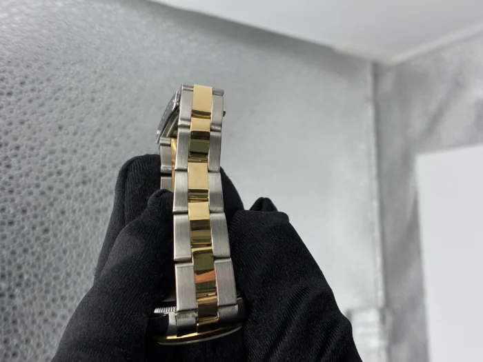 Rolex Oyster Perpetual Champagne Stick Dial on Oyster Bracelet Ref. 76233 - Image 3