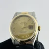Rolex Datejust Champagne Diamond Factory Dial on D-Link Jubilee Bracelet Ref 16233G - Image 3