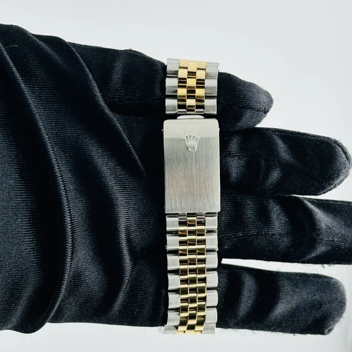 Rolex Datejust Champagne Diamond Factory Dial on D-Link Jubilee Bracelet Ref. 16233G - Image 4