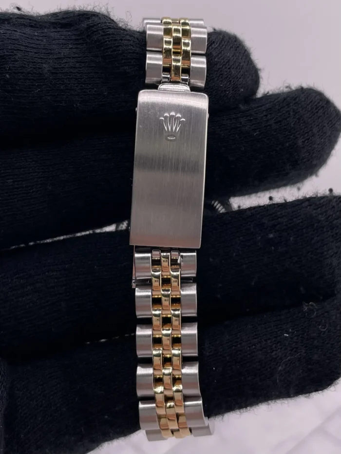 Rolex Datejust Lady Champagne Stick Dial on D-Link Jubilee Ref. 69173 - Image 4