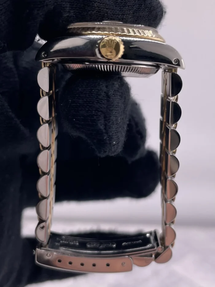 Rolex Datejust Lady Champagne Stick Dial on D-Link Jubilee Ref. 69173 - Image 6