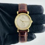 Vacheron Constantin Les Historiques Silver / Gold Stick Dial on Leather Band Ref 92084/000J-4
