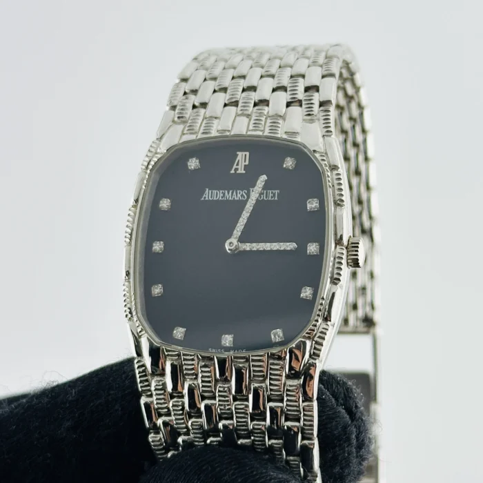 Audemars Piguet Cobra Blue / Factory Diamond Dial on White Gold Mesh Bracelet Ref. N/A - Image 2