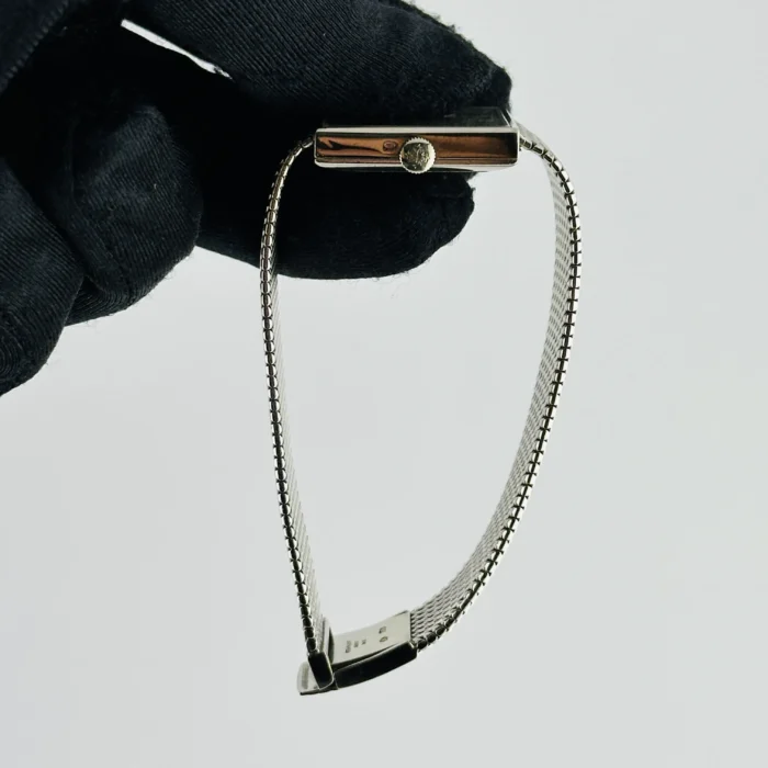 Patek Philippe Gondolo Silver Stick Dial on White Gold Mesh Bracelet Ref. 3430 - Image 5