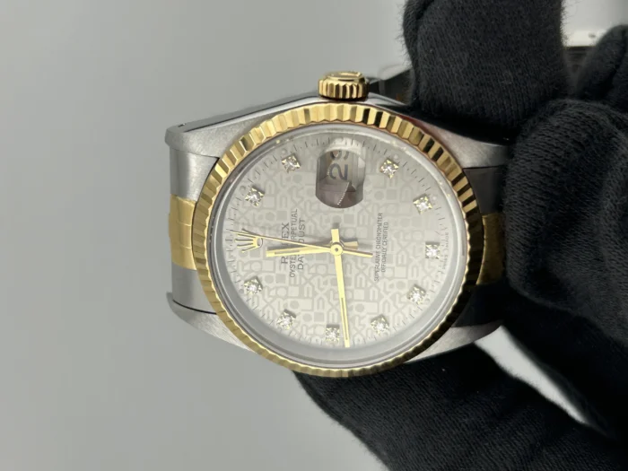 Rolex Datejust Anniversary Factory Diamond Dial Dial on D-Link Jubilee Ref. 16233 - Image 3