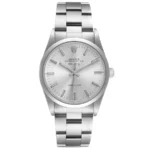 Rolex Air-King Silver Stick Dial on Oyster Bracelet Ref 14000