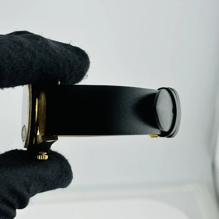 Rolex Day-Date Bark Champagne Stick Dial on Generic Leather Band Ref. 18078 - Image 5