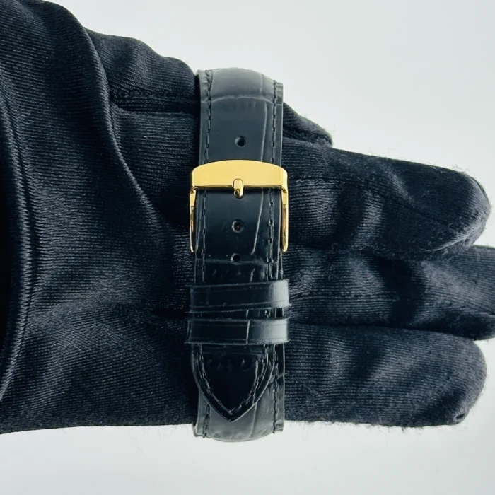 Rolex Oyster Perpetual Date Champagne Stick Dial on Generic Leather Band Ref. 15038 - Image 3
