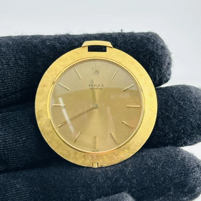 Rolex Cellini Pocket Watch Gold Dial Ref. 3608J - Image 3