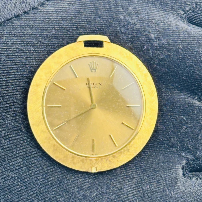 Rolex Cellini Pocket Watch Gold Dial Ref. 3608J - Image 2