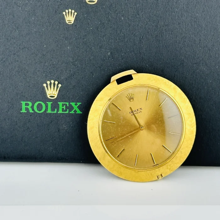 Rolex Cellini Pocket Watch Gold Dial Ref. 3608J - Image 6