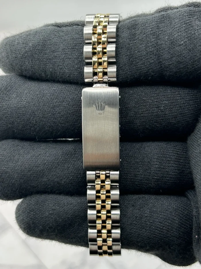 Rolex Datejust Lady Champagne Stick Dial on D-Link Jubilee Ref. 69173 - Image 4