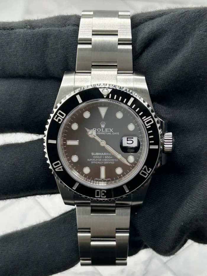Rolex Submariner Black Dial on Oyster Ref. 116610LN with Card (New Style White) 2017 - Image 2