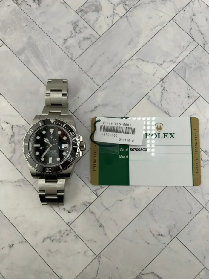 Rolex Submariner Black Dial on Oyster Ref. 116610LN with Card (New Style White) 2017 - Image 7