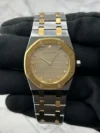 Audemars Piguet Royal Oak Champagne Diamond Tapisserie Dial on 2-Tone Bracelet Ref 56303SA - Image 2