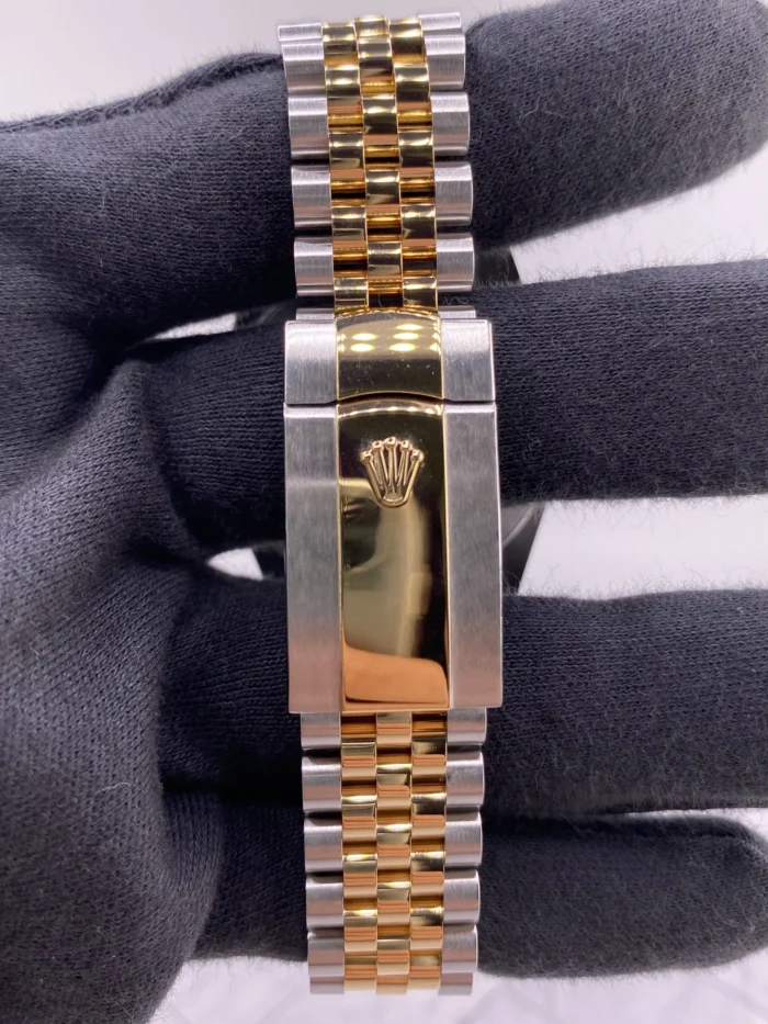 Rolex Datejust Black Diamond Factory Dial on D-Link Jubilee Bracelet Ref. 126333 with New Style Card (White) 2016 - Image 4