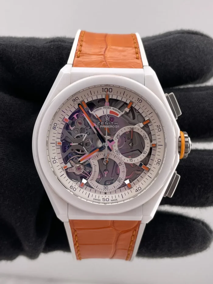 Zenith Defy El Premiro 21 Skeleton Dial on Leather Ref. 49.9003.9004 - Image 2
