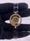 Chopard Happy Diamond Champagne Dial on Leather Ref 20/3957 - Image 2