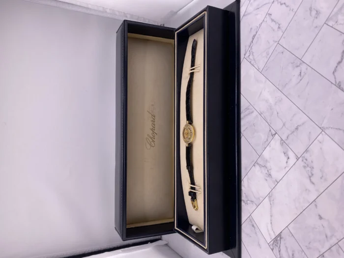 Chopard Happy Diamond Champagne Dial on Leather Ref 20/3957 - Image 7