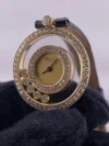 Chopard Happy Diamond Champagne Dial on Leather Ref 20/3957 - Image 3