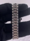 Rolex Datejust Silver Diamond Dial on President Ref 68246 with Papers 1991 - Image 4