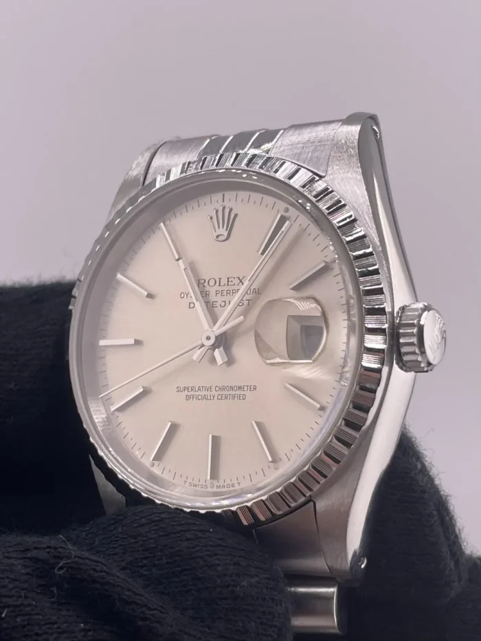 Rolex Datejust Silver Stick Dial on Jubilee Ref. 16030 - Image 3