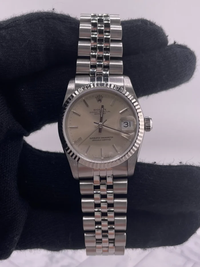 Rolex Datejust Silver Stick Dial on D-Link Jubilee Ref. 68274 - Image 2