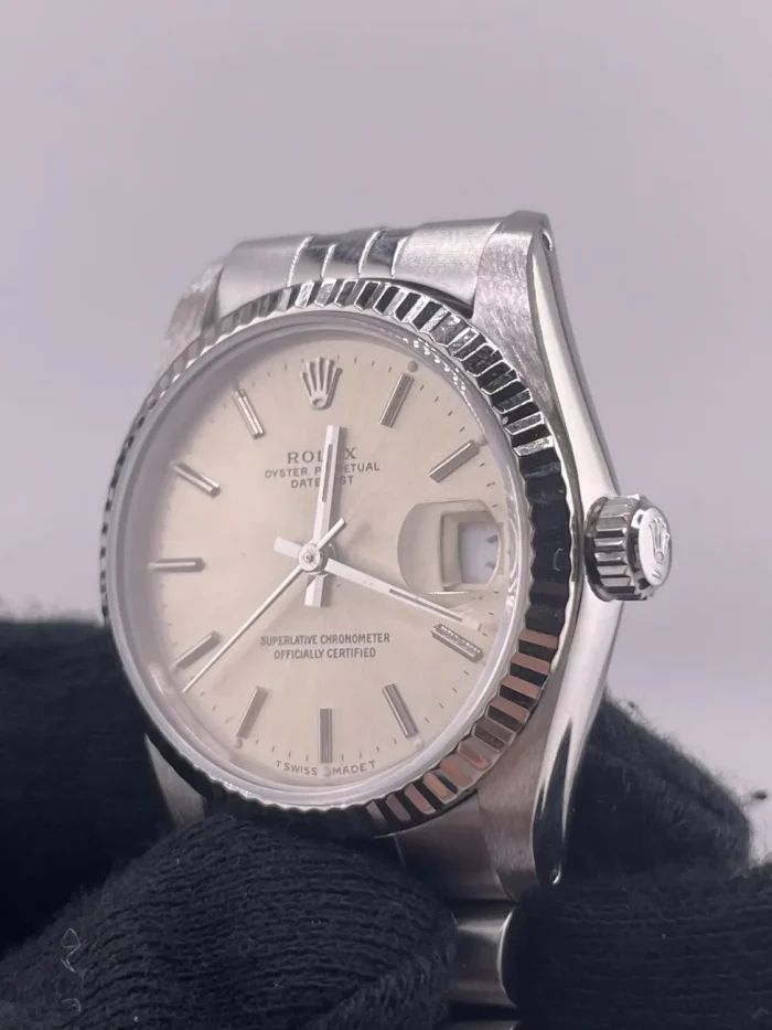 Rolex Datejust Silver Stick Dial on D-Link Jubilee Ref. 68274 - Image 3
