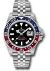 Rolex GMT-Master II Pepsi Black Dial on Jubilee Ref 126710BLRO with New Style Card (green) 2022