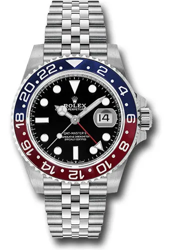 18576573_kzkqqf0z71bisn01p1onkxmmudb9.webp Rolex GMT-Master II Pepsi Black Dial on Jubilee Ref 126710BLRO with New Style Card (green) 2022 - Image 1