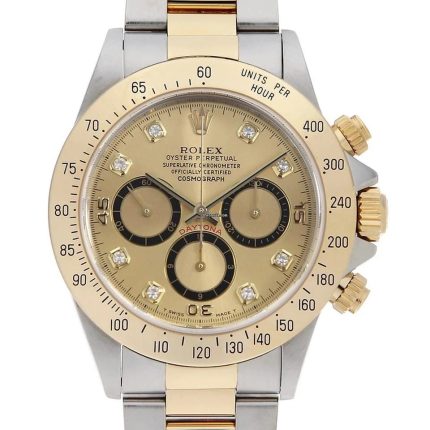 Rolex Daytona Gold Diamond Dial on Oyster Ref 16523G