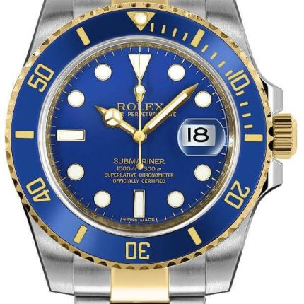Rolex Submariner Blusey Blue Dial on Oyster Ref 116613LB with Card  2018