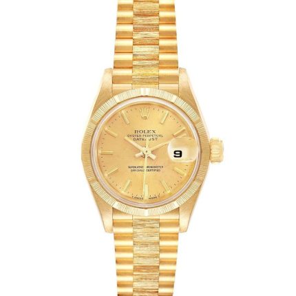 Rolex Datejust Gold Dial on President Bark Ref 69278 with Papers  1986