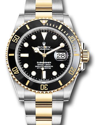 Rolex Submariner Black Dial on Oyster Ref 126613LN with New Style Card Green  2021
