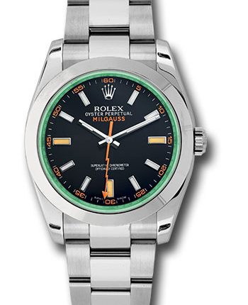Rolex Milgauss Black Dial on Oyster Ref 116400GV