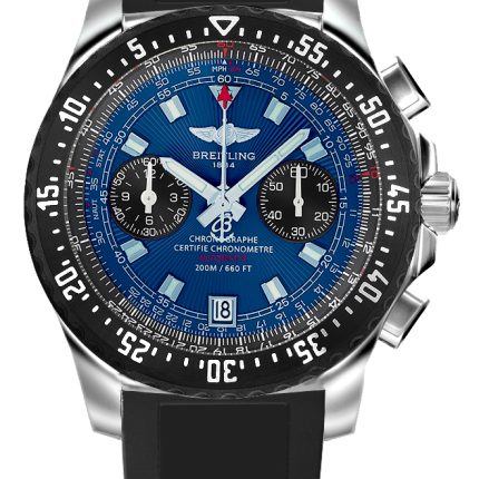 Breitling Professional w/b Blue Dial on Leather Ref A27364