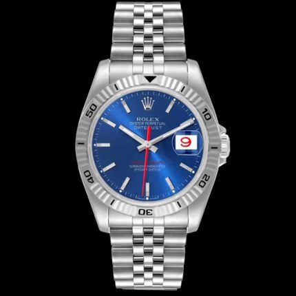 Rolex Datejust Blue Stick Dial on Jubilee Ref 116264 with Papers  2005