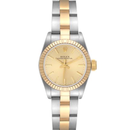 Rolex Oyster Perpetual  Champagne Stick Dial on Oyster  Ref 67193