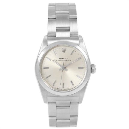 Rolex Oyster Perpetual  Silver Stick Dial on Oyster  Ref 67480