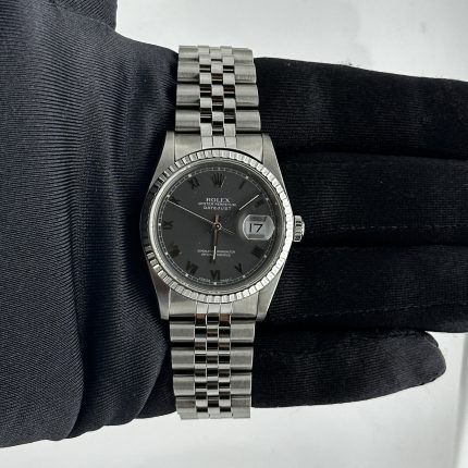 Rolex Datejust  Slate Roman Dial on Jubilee Ref 16220